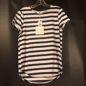 NWT Cupio Navy and White Stripe Tee